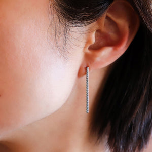 yarn diamond ear clip L (single)