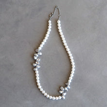 画像をギャラリービューアに読み込む, no.29 ステンレパールネックレス plus pearl &amp; pearl necklace