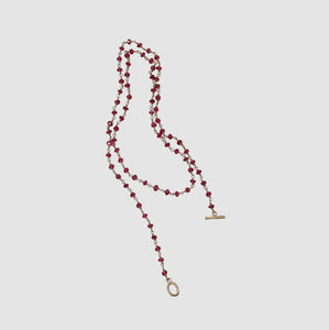 【no.29】レッドスピネルネックレス~spin red spinel necklace ~