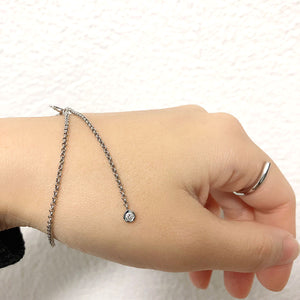 no.29 ステンレス＆ラボグロウンダイヤモンドブレスレット~dot stainless bracelet~
