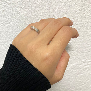 signet diamond ring~ステンレス＆ラボグロウンダイヤモンドリング~  