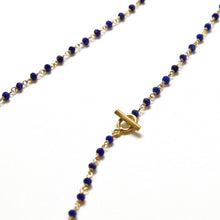画像をギャラリービューアに読み込む, 【no.29】ラピスラズリネックレス~spin lapis lazuli necklace ~