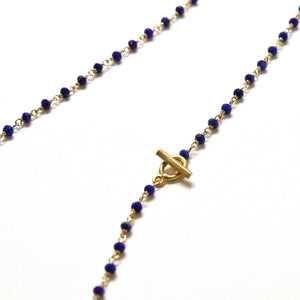 【no.29】ラピスラズリネックレス~spin lapis lazuli necklace ~