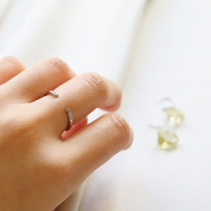 【no.29】ステンレスダイヤモンドリング~connect stainless 7/8 diamond ring M~