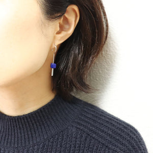 【no.29】ステンレス×ラピスラズリピアス~plus stainless pierced earrings lapis lazuli~