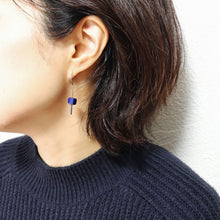 画像をギャラリービューアに読み込む, 【no.29】ステンレス×ラピスラズリピアス~plus stainless pierced earrings lapis lazuli~