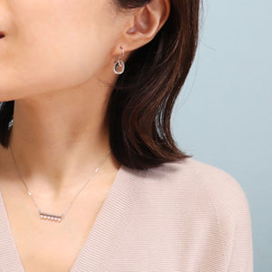 【no.29】金属アレルギーの方にもおすすめステンレスバー×淡水パールネックレス~ridge stainless × pearl necklace~