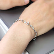 画像をギャラリービューアに読み込む, connect stainless × diamond chain bracelet（受注制作）