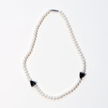 画像をギャラリービューアに読み込む, 【no.29】パール&amp;スピネルショートネックレス~knot pearl &amp; black spinel necklace~ 