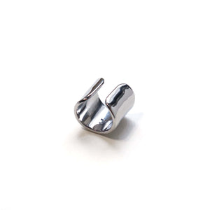 (no.29)ステンレスワイドイヤーカフ~wave stainless wide earcuff~