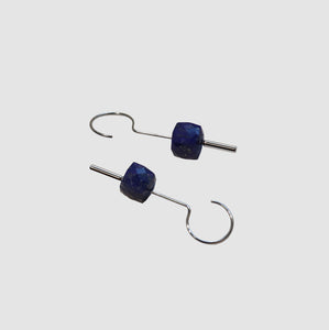 【no.29】ステンレス×ラピスラズリピアス~plus stainless pierced earrings lapis lazuli~